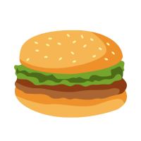 Hamburger et frites
